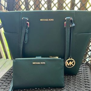Michael Kors purse and wristlet